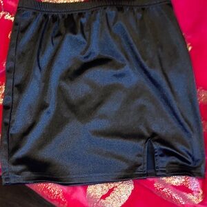 Rue21 Shiny Black Mini Skirt